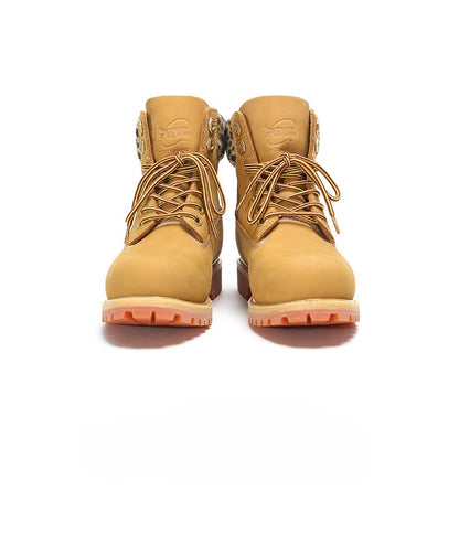 Brushed Yellow Cowhide Outdoor Boots
