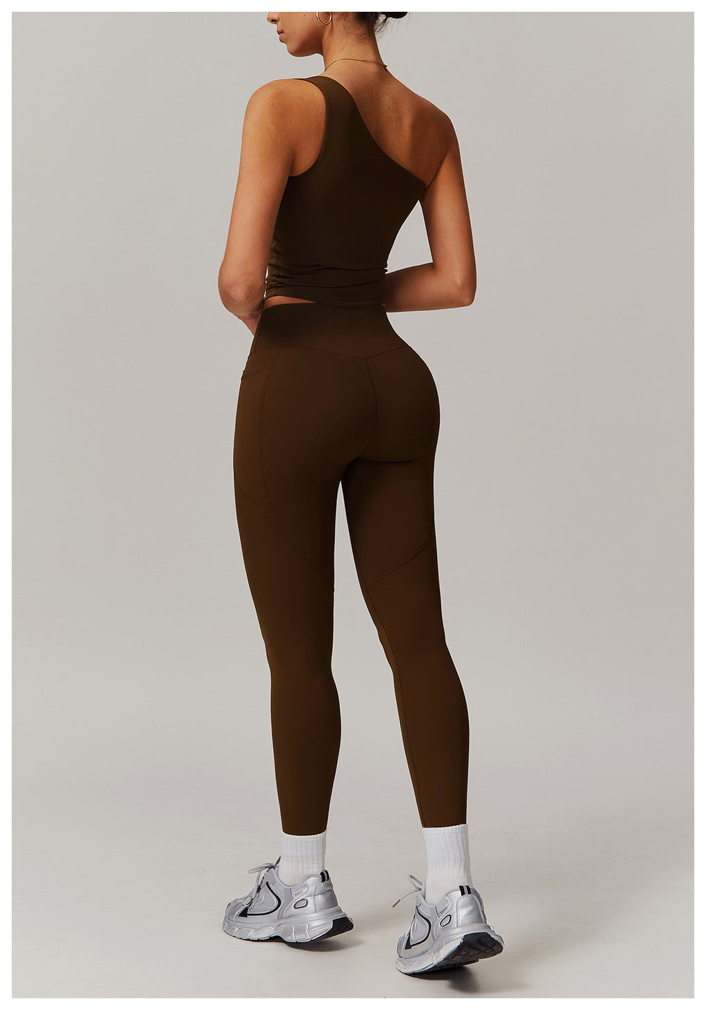 Cross-border cloud-feel quick-drying waist-slimming and comfortable yoga set, casual wear, running and fitness sports set 182