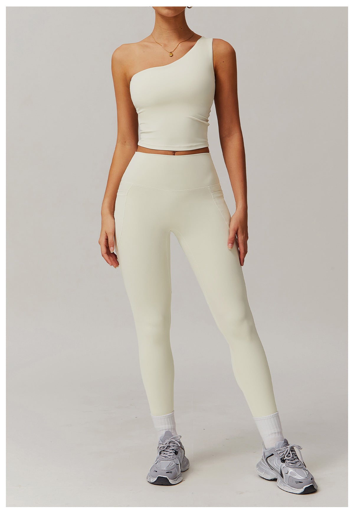 Cross-border cloud-feel quick-drying waist-slimming and comfortable yoga set, casual wear, running and fitness sports set 182