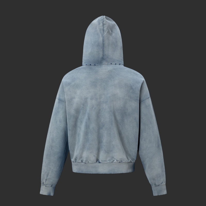Beatles '64 Vintage Washed Distressed Tour Badge Zip-Up Hoodie | FlipFit