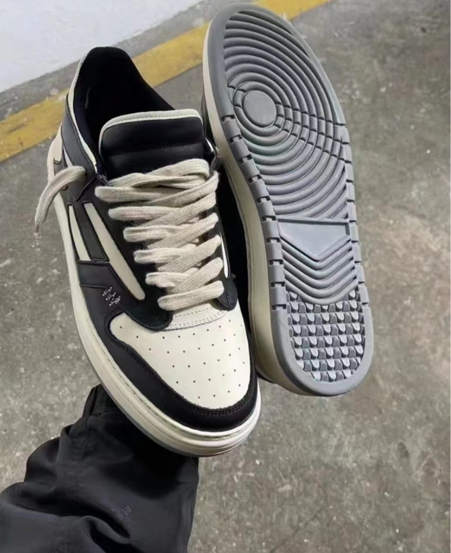 Representative Retro Low-Top Genuine Leather Sneakers