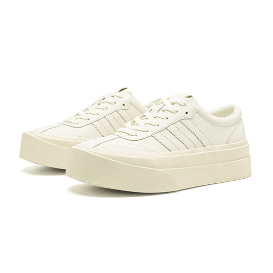 Absorbed Lace-Up Retro Color-Blocking Platform Casual Shoes for Men