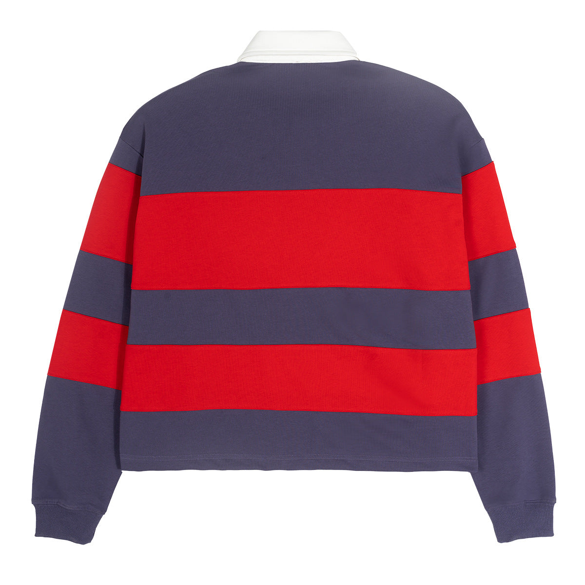 American Retro Color Block Polo Neck Sweatshirt for Men,High-Quality Trendy Brand Boxy Patchwork Men's Sweatshirt 174