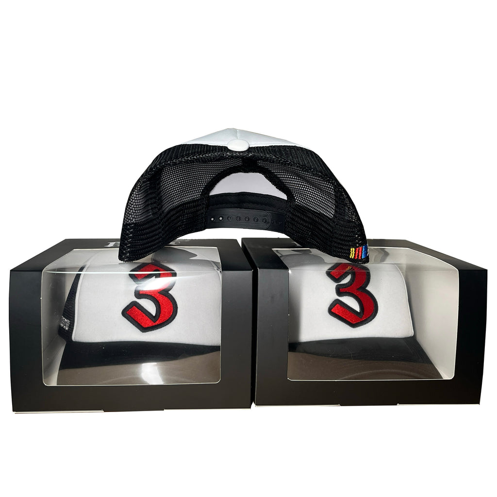 kult No. 3 racing style truck hat embroidered cargo truck hat men's and women's street trend casual sports hip hop hat