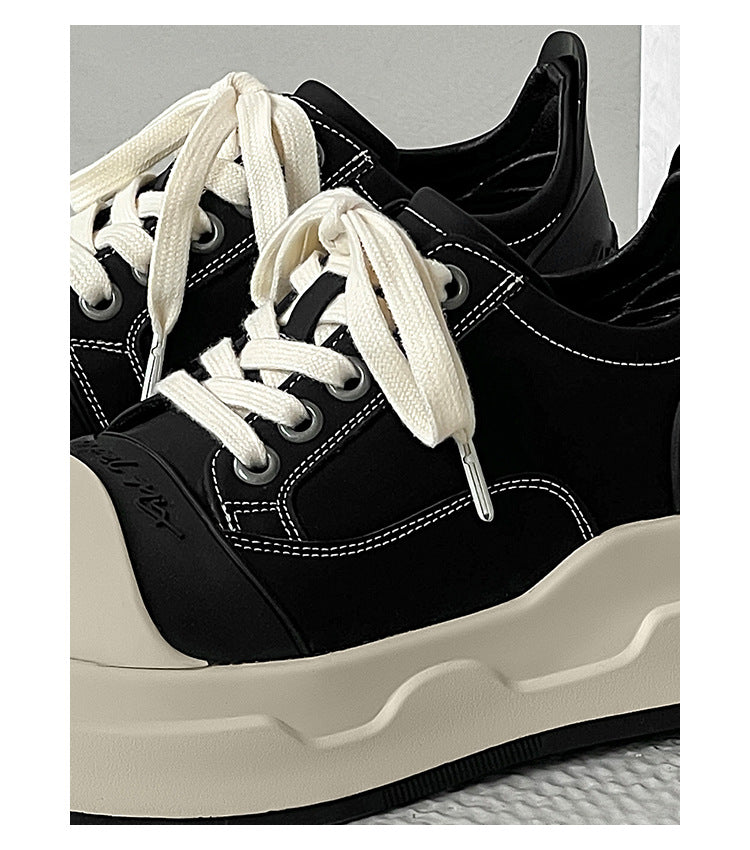 Versatile Casual Sneakers for Autumn Thick-Soled Height-Increasing shoes