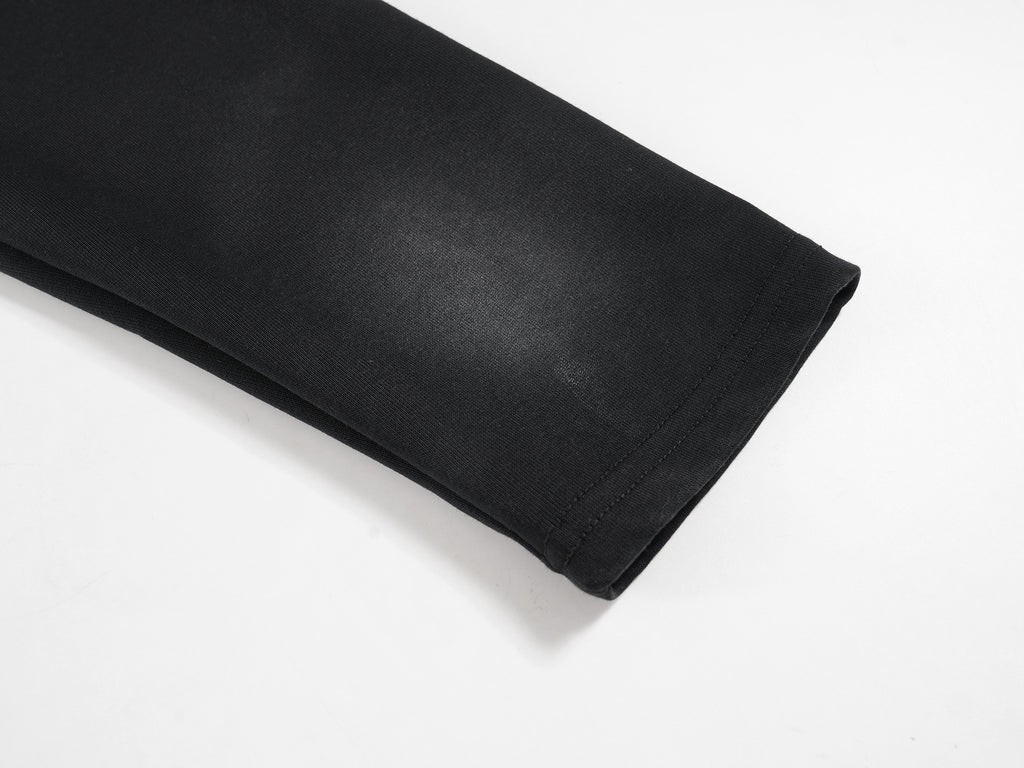 Eon Modish 2025 Spring New Arrival: American Retro Simple Loose Long-Sleeve T-Shirt (Real Shot) 136