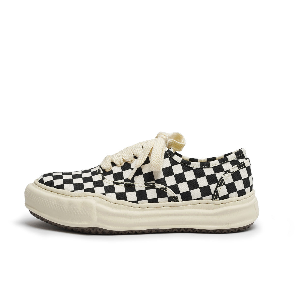 Niche Design Checkerboard Canvas Shoes