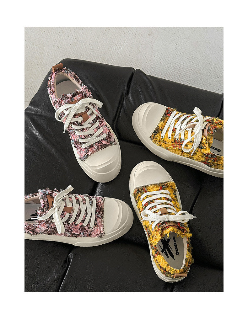 Celebrity Collaboration Versatile Casual Sneakers for Men and Women