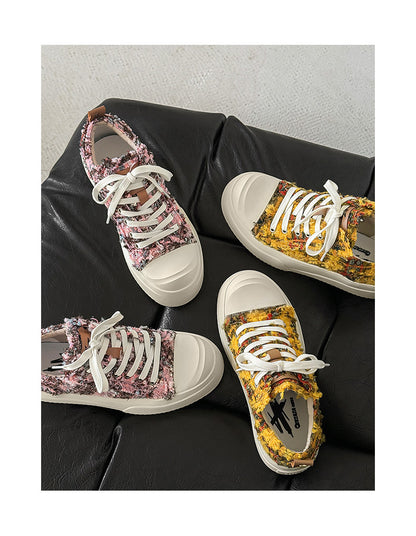 Celebrity Collaboration Versatile Casual Sneakers for Men and Women