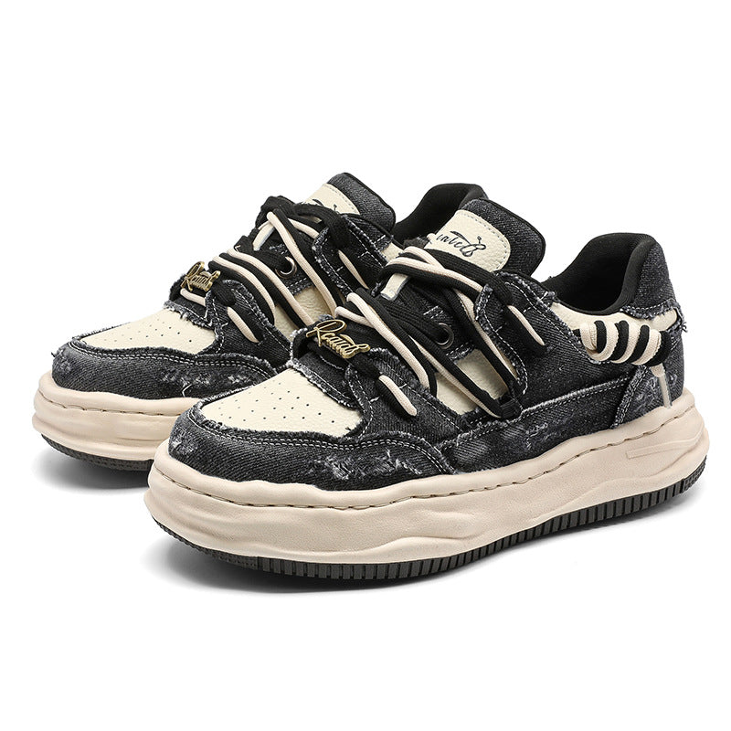 Thick-Soled  Invisible Height-Increasing Washable Dissolving sneakers