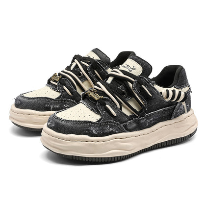 Thick-Soled  Invisible Height-Increasing Washable Dissolving sneakers