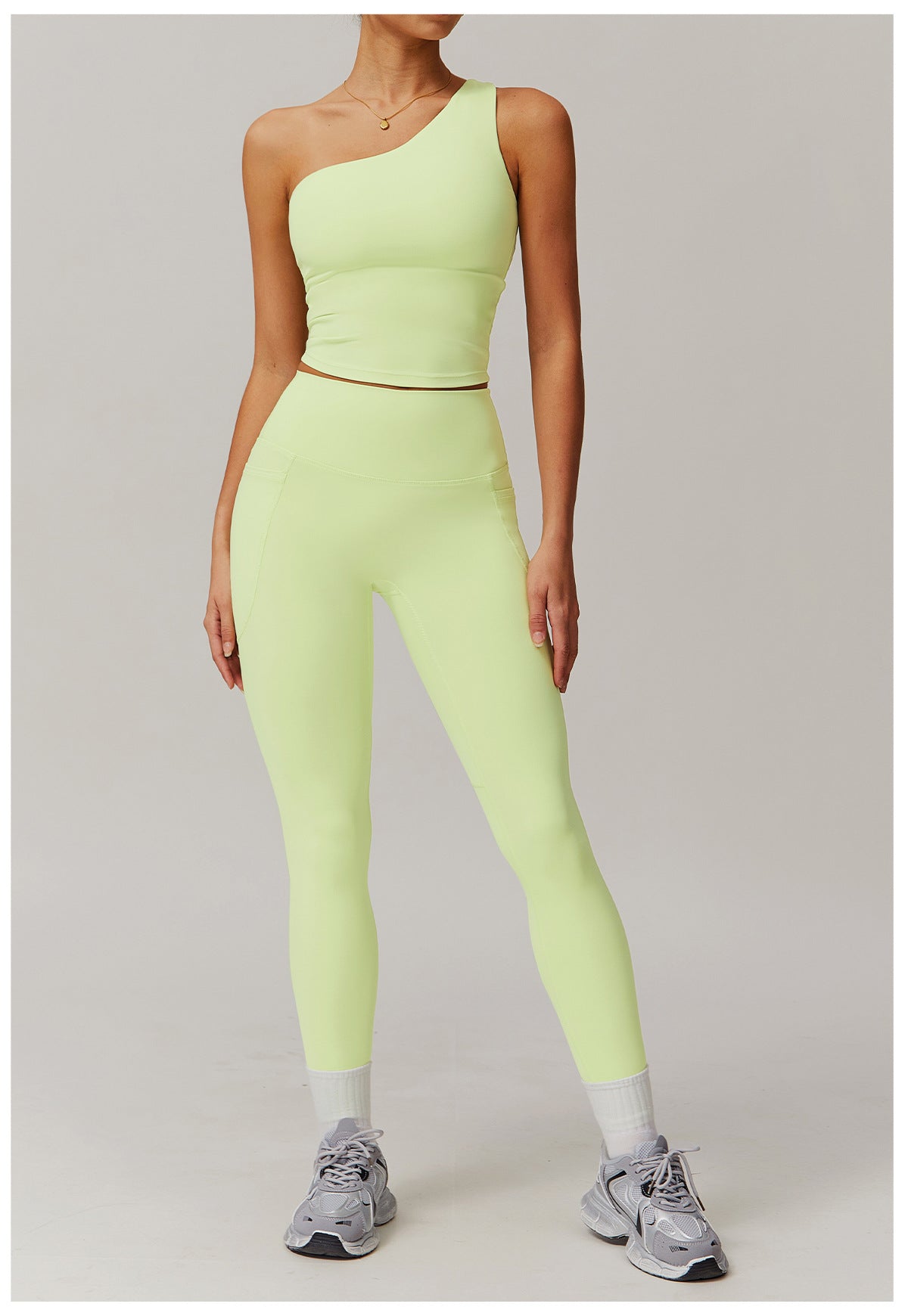 Cross-border cloud-feel quick-drying waist-slimming and comfortable yoga set, casual wear, running and fitness sports set 182