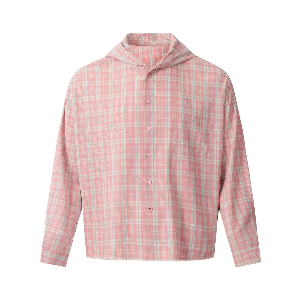 European and American High Street Vintage Craft Plaid Design Flannel Button Long Sleeve Shirt