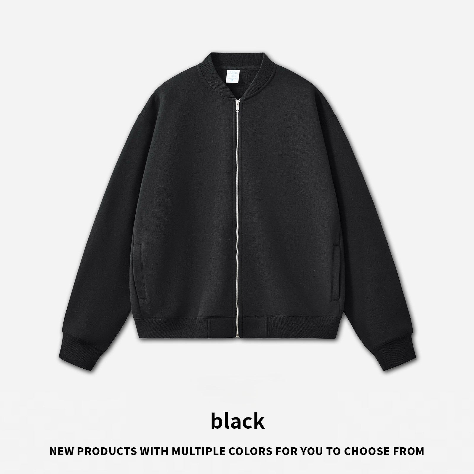 RS Men's Clothing | Cross-border Old Money Style Baseball Jacket Clean Fit Fleece 350G American Zipper Jacket for Men 141