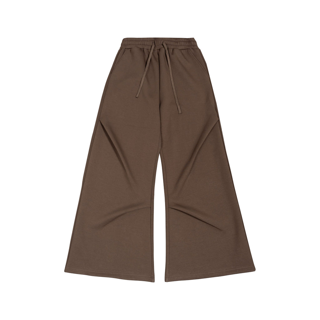 Men's Clothing | Street Style Pleated Loose Wide-Leg Casual Pants for Men, Autumn and Winter Bottoms, Trendy Men's Casual Trousers 123