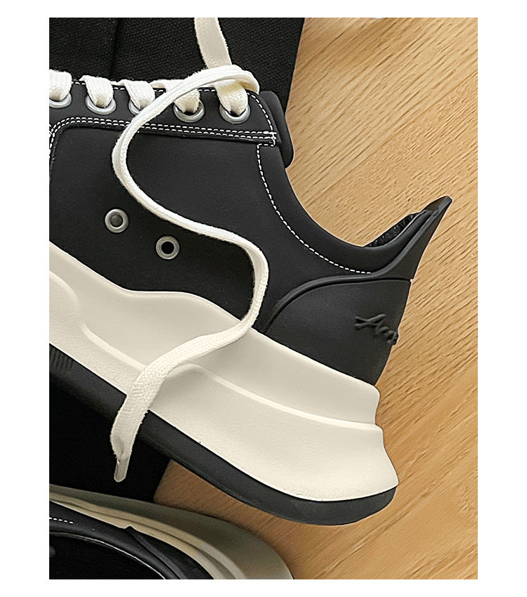 Versatile Casual Sneakers for Autumn Thick-Soled Height-Increasing shoes