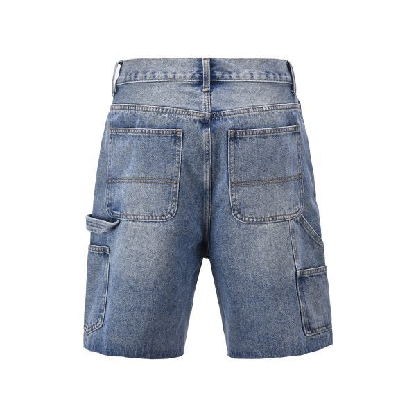 European and American high street washed workwear dad pants retro shorts denim shorts 125