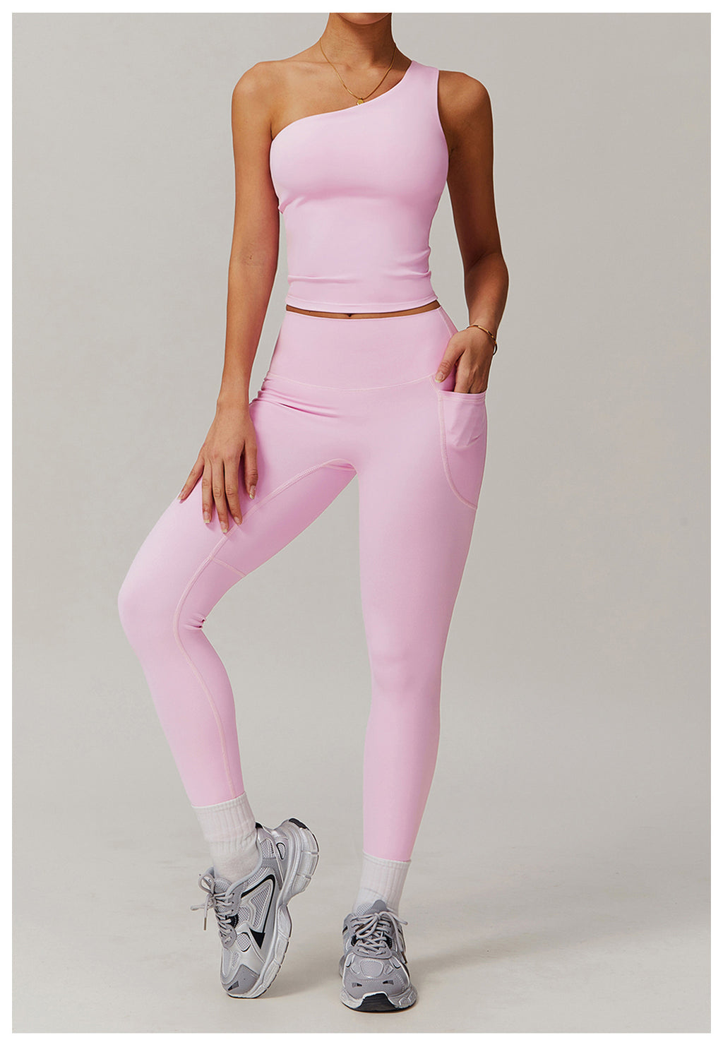 Cross-border cloud-feel quick-drying waist-slimming and comfortable yoga set, casual wear, running and fitness sports set 182