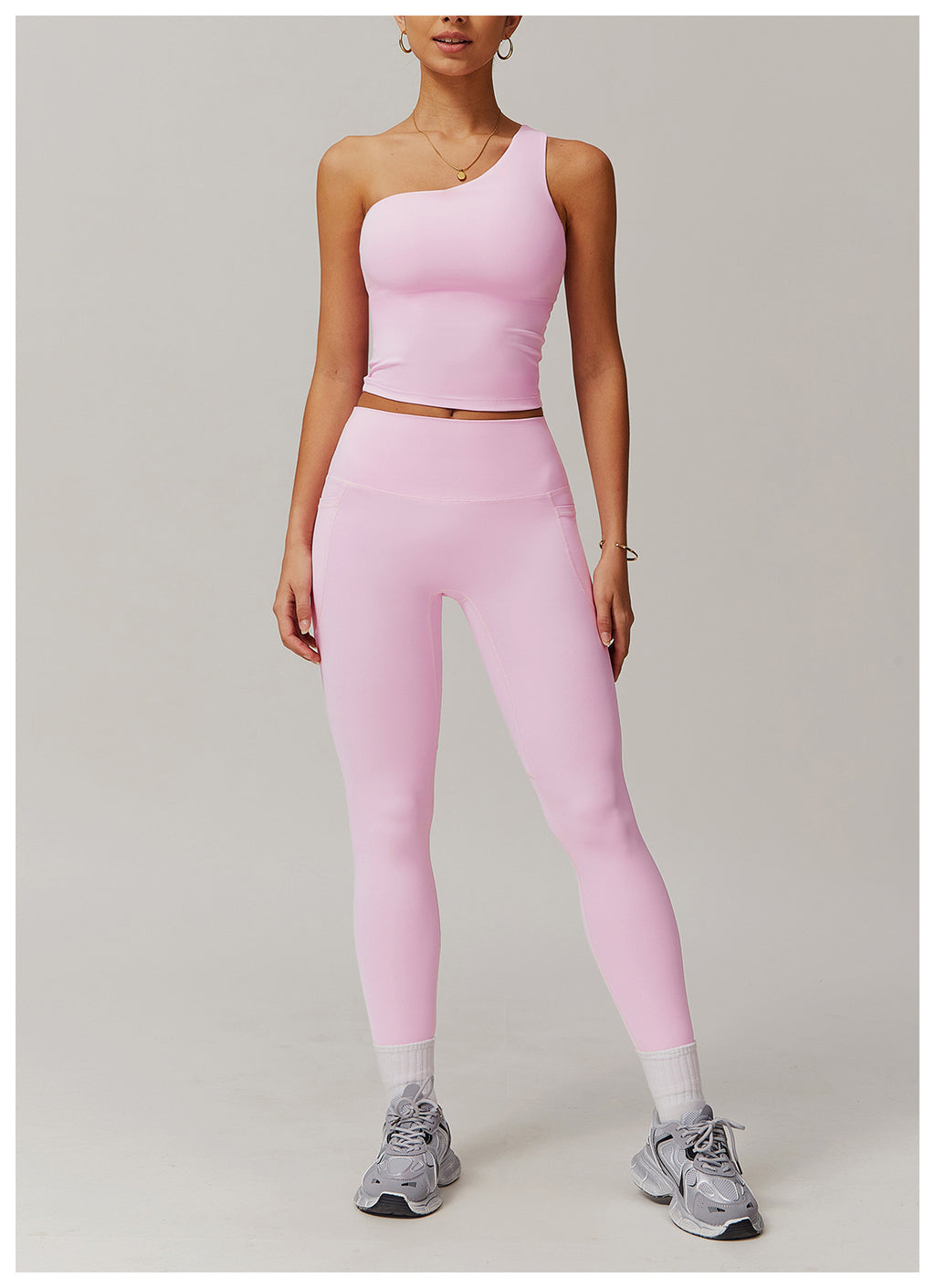 Cross-border cloud-feel quick-drying waist-slimming and comfortable yoga set, casual wear, running and fitness sports set 182