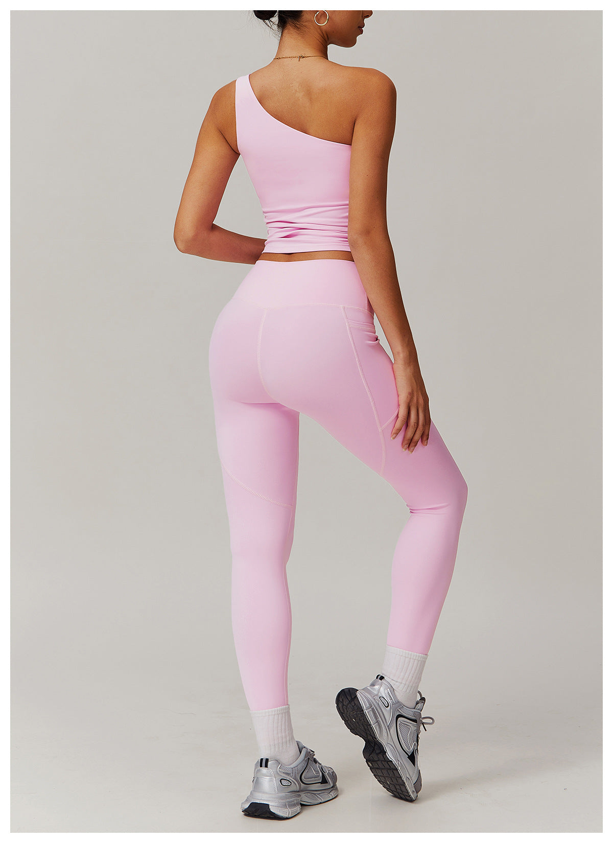 Cross-border cloud-feel quick-drying waist-slimming and comfortable yoga set, casual wear, running and fitness sports set 182