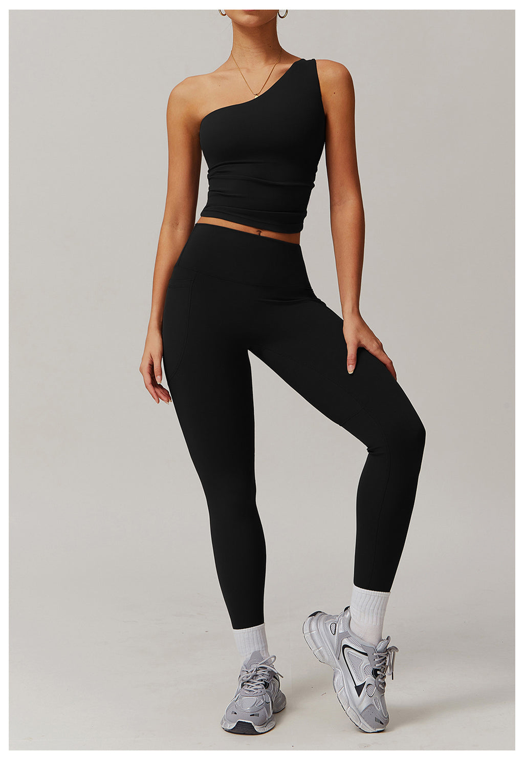 Cross-border cloud-feel quick-drying waist-slimming and comfortable yoga set, casual wear, running and fitness sports set 182