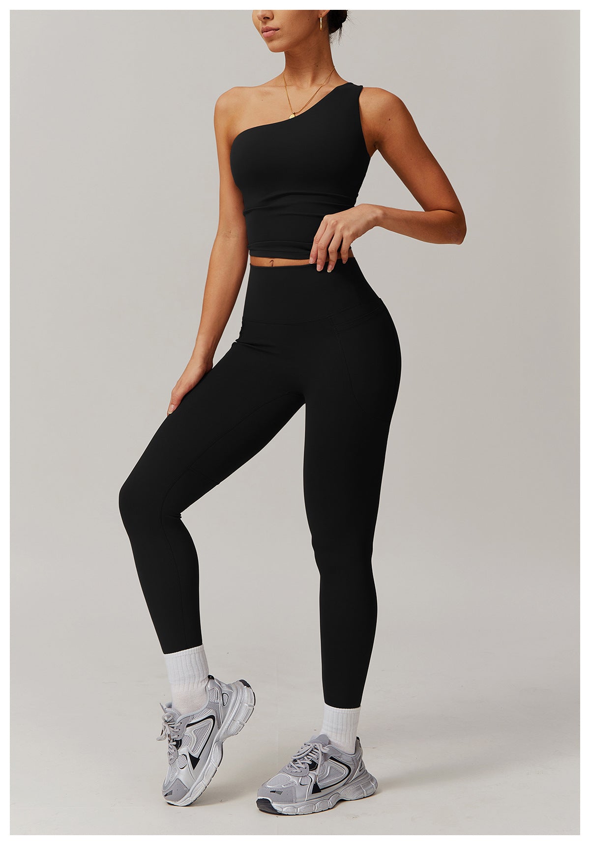 Cross-border cloud-feel quick-drying waist-slimming and comfortable yoga set, casual wear, running and fitness sports set 182