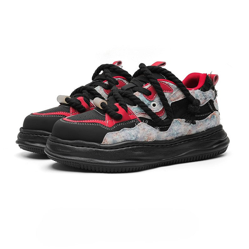 Modest Baggy Lace Versatile Sports Casual Thick-Soled Sneakers