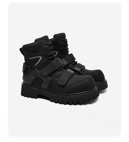 Velcro Martin Deconstructed Motorcycle Boots