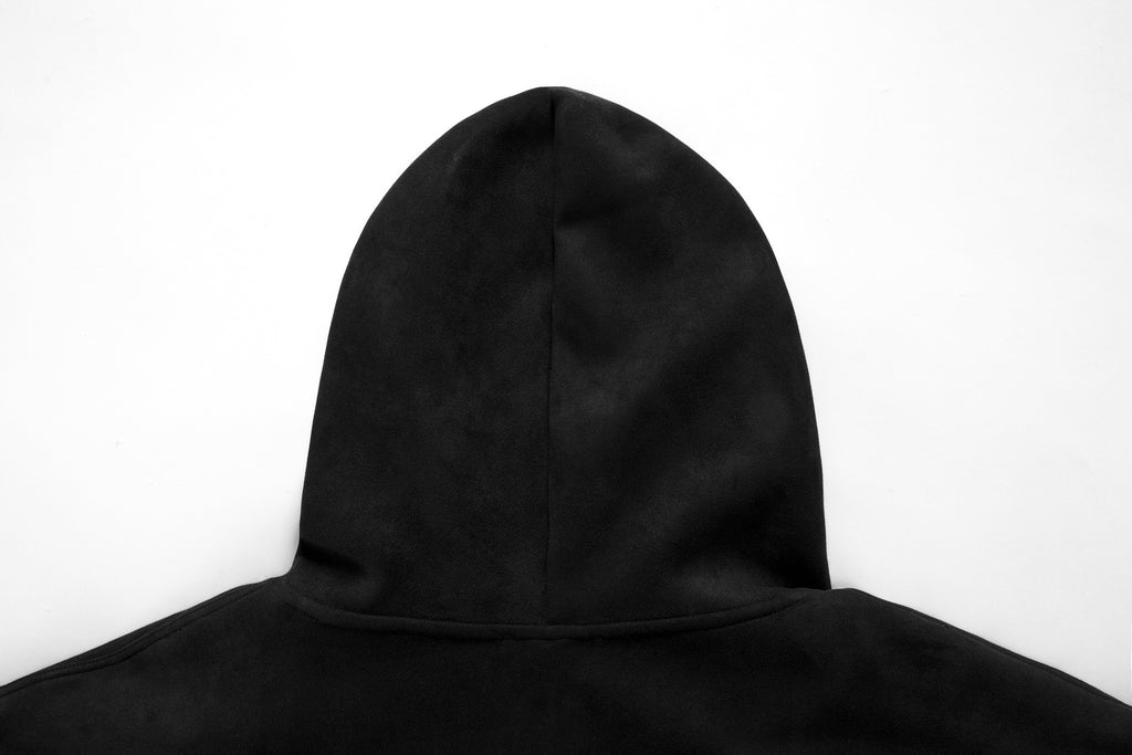 Eon Modish 2025 Fall New Collection: American Street Style Embroidered Suede Hooded Sweatshirt Jacket 134