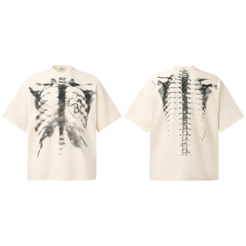 X-Ray Skeleton Ribcage Heavyweight Tee