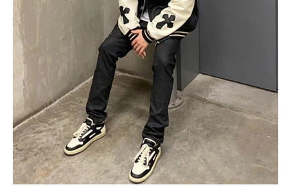 Representative Retro Low-Top Genuine Leather Sneakers