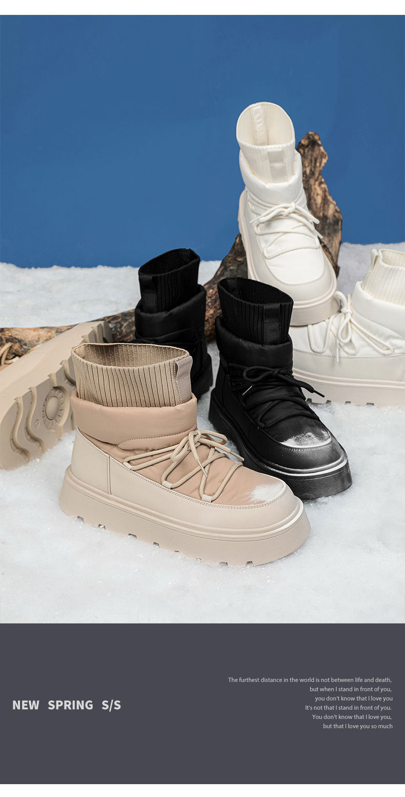 Waterproof Non-Slip Fleece Lined Snow Boots