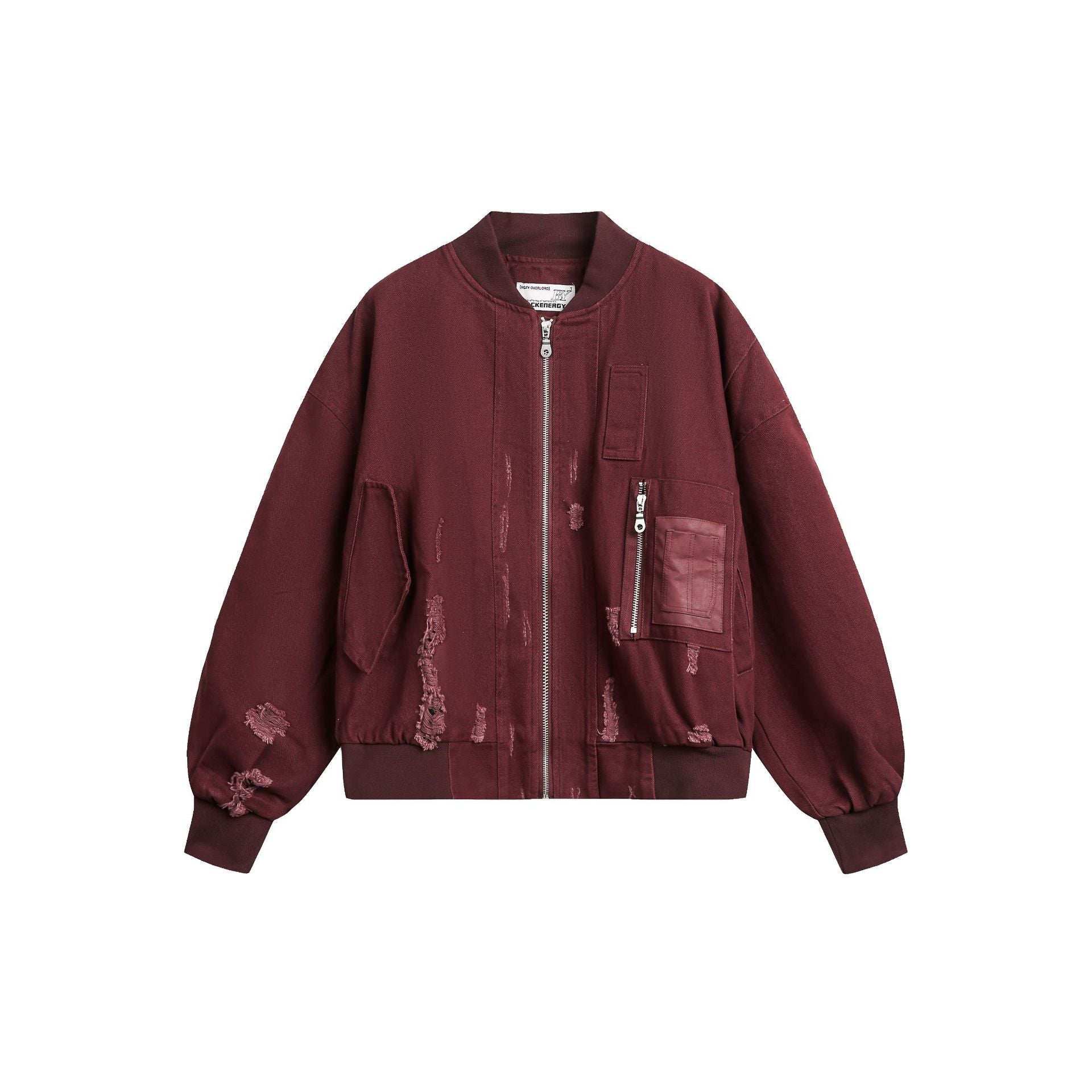 trendy brand, presents its 2025 Fall New American Retro Distressed Bomber Jacket/Baseball Jacket for Men and Women. 151