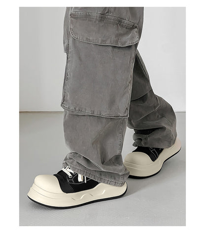 Versatile Casual Sneakers for Autumn Thick-Soled Height-Increasing shoes