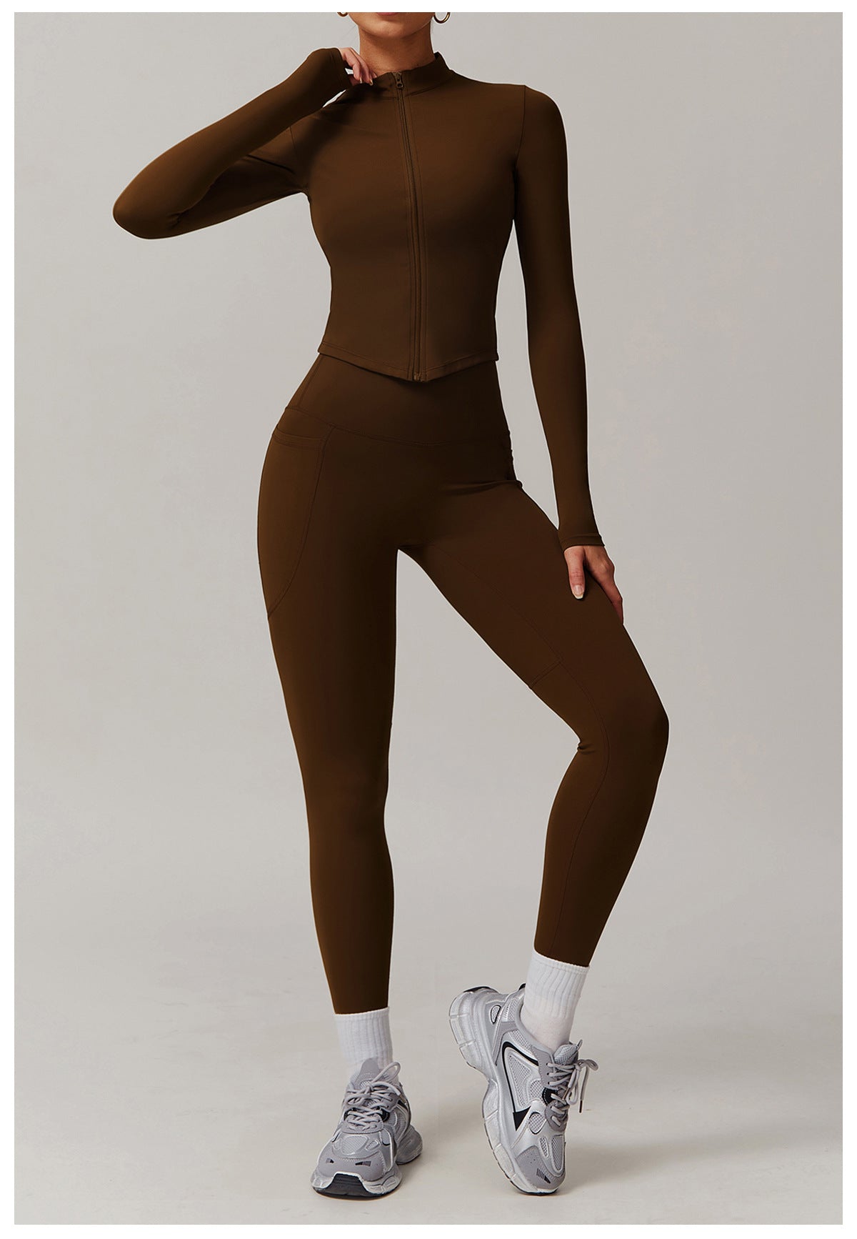 Cross-border cloud-feel quick-drying waist-slimming and comfortable yoga set, casual wear, running and fitness sports set 182