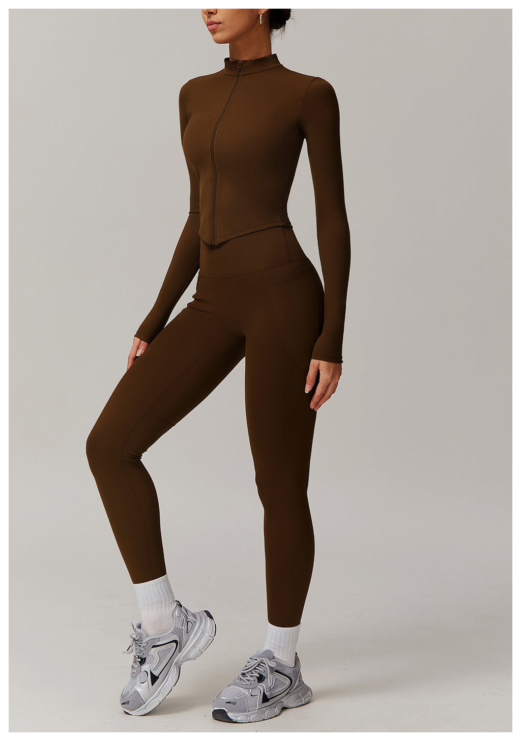 Cross-border cloud-feel quick-drying waist-slimming and comfortable yoga set, casual wear, running and fitness sports set 182