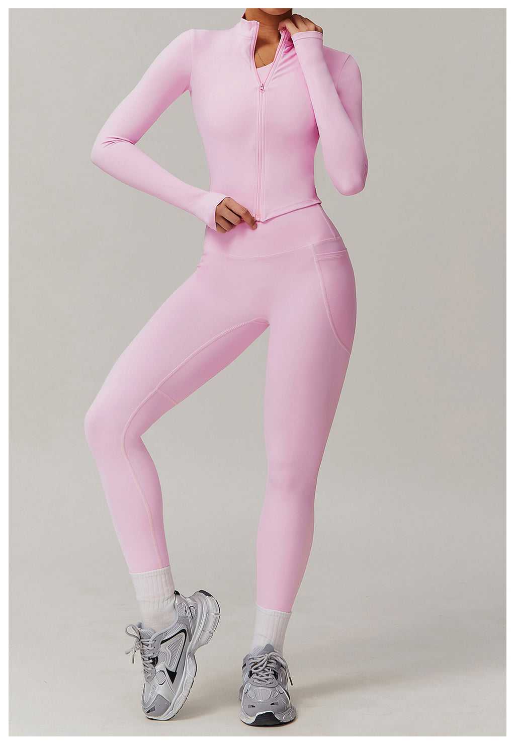 Cross-border cloud-feel quick-drying waist-slimming and comfortable yoga set, casual wear, running and fitness sports set 182