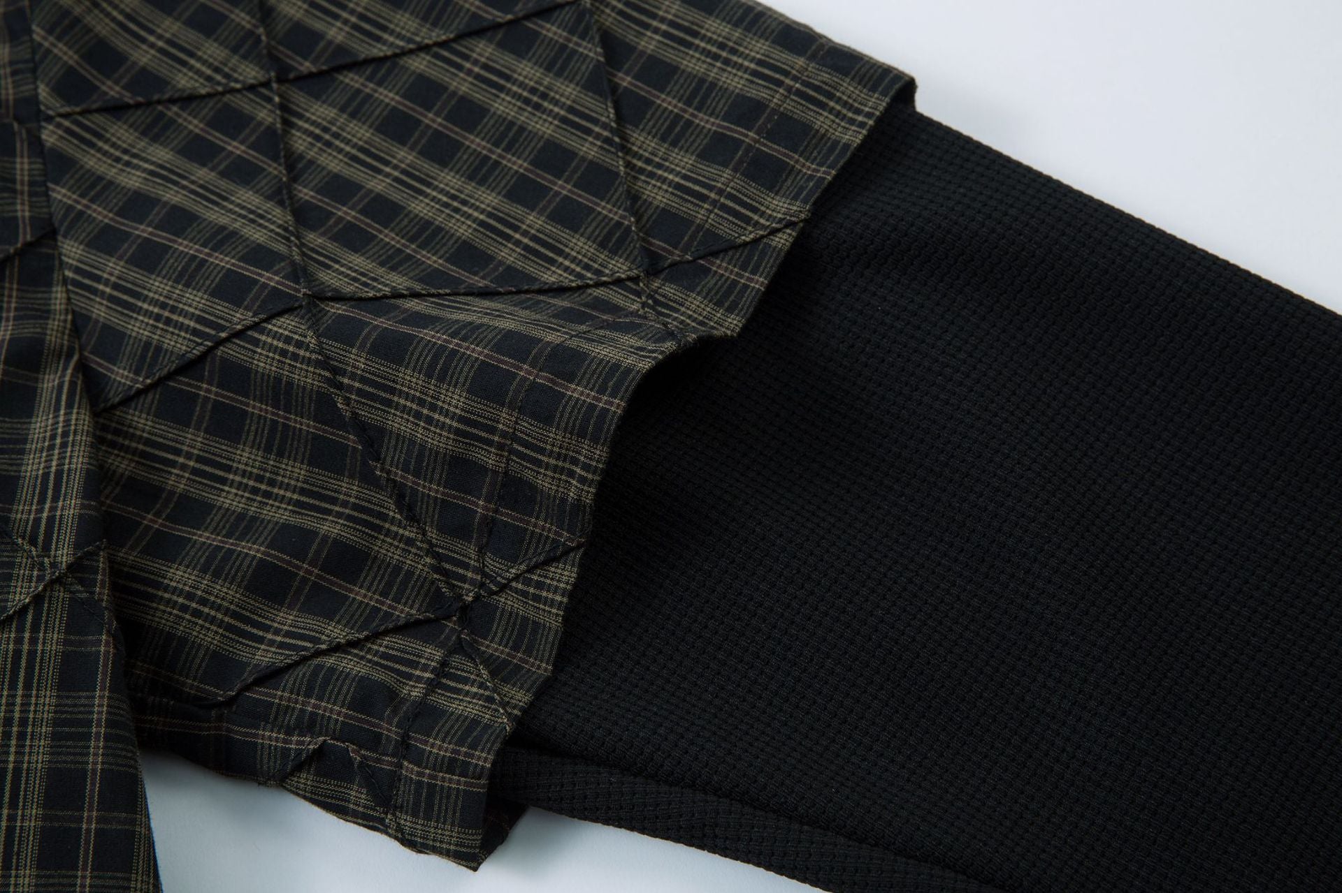 Spring New Arrival American Retro Loose-fitting Heavy-duty Striped Faux Two-piece Long-sleeved Shirt 167