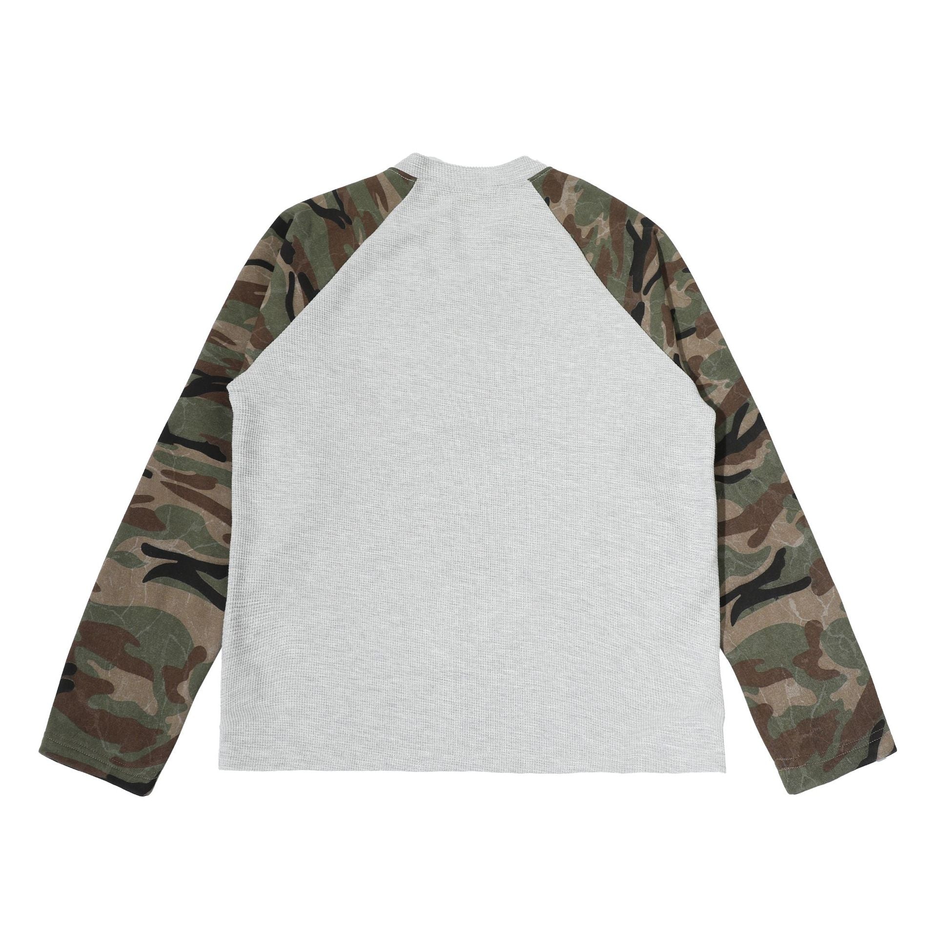 New American Style Camouflage Sports Shirt with Raglan Sleeves, Men's and Women's 170