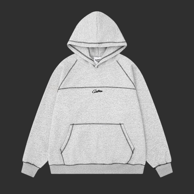 Contrast Stitch Hoodie Gather Embroidered | FlipFit