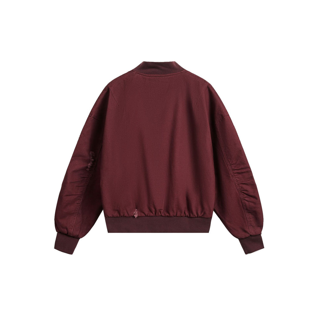 trendy brand, presents its 2025 Fall New American Retro Distressed Bomber Jacket/Baseball Jacket for Men and Women. 151