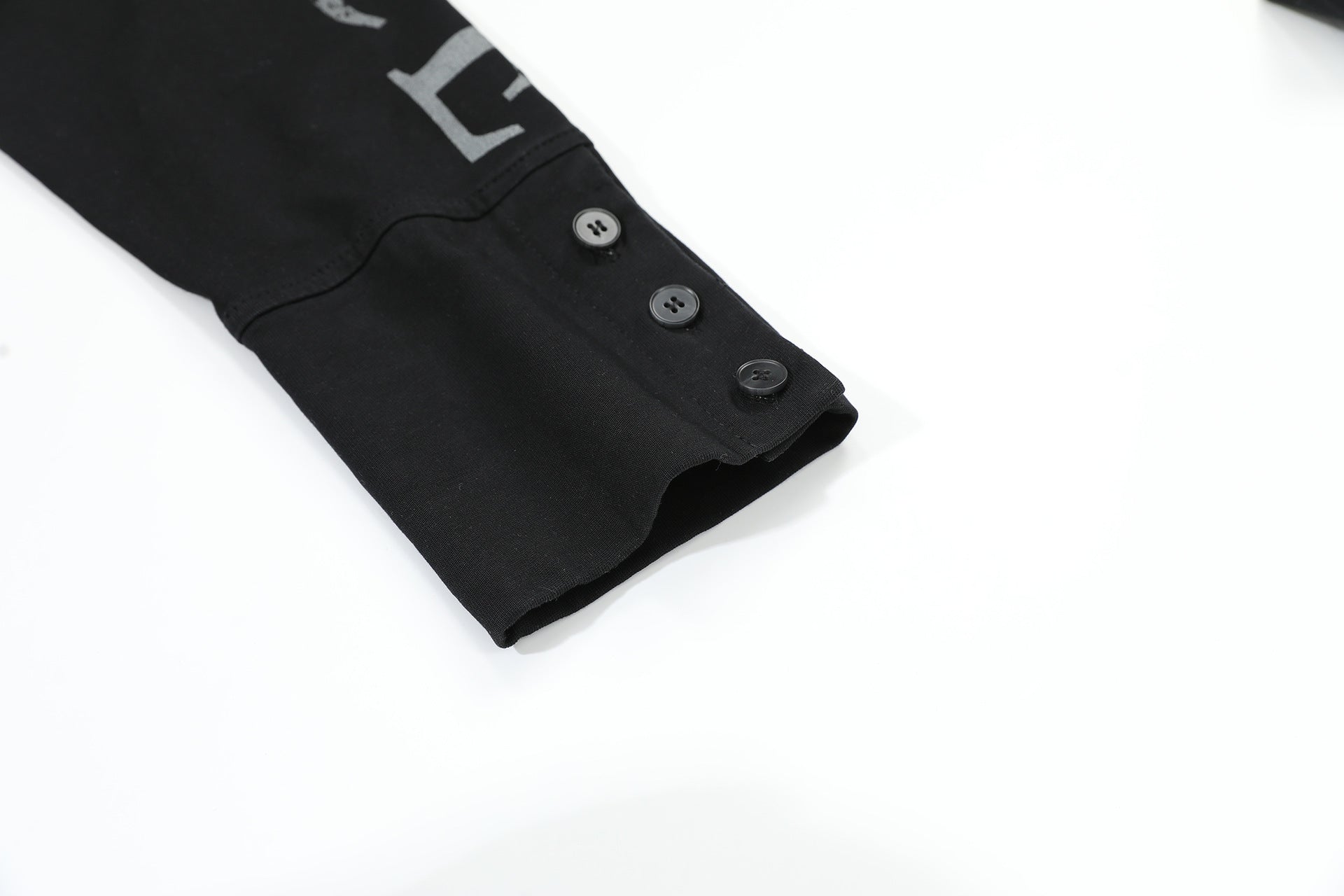 Eon Modish 2025 Spring New Arrival: American Retro Street Style Loose-fitting Distressed Long-Sleeve T-Shirt (Real Shot) 137