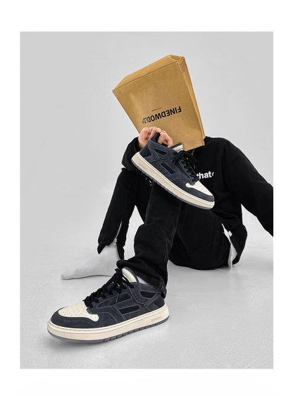 Representative Retro Low-Top Genuine Leather Sneakers