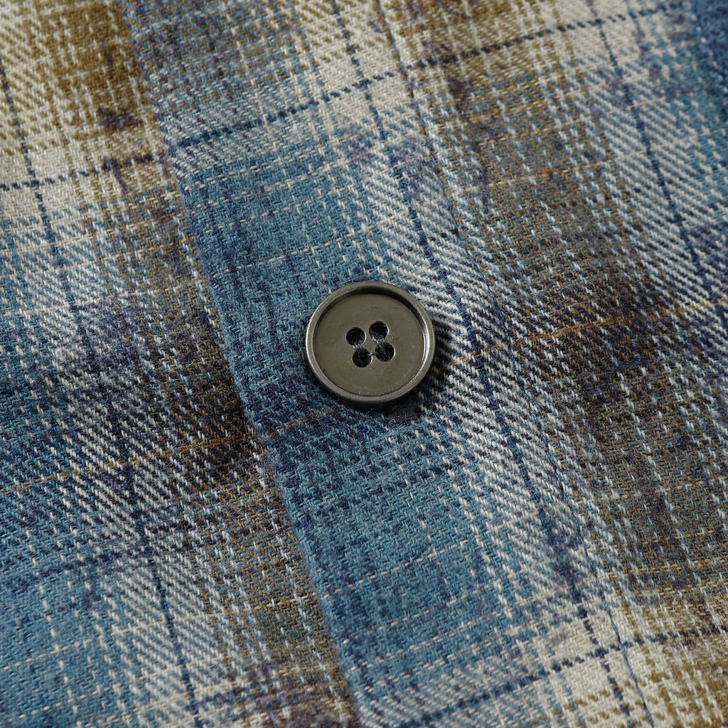 2025 Spring New Arrival: American Retro Street Style Faux Two-Piece Design Long-Sleeved Shirt 166