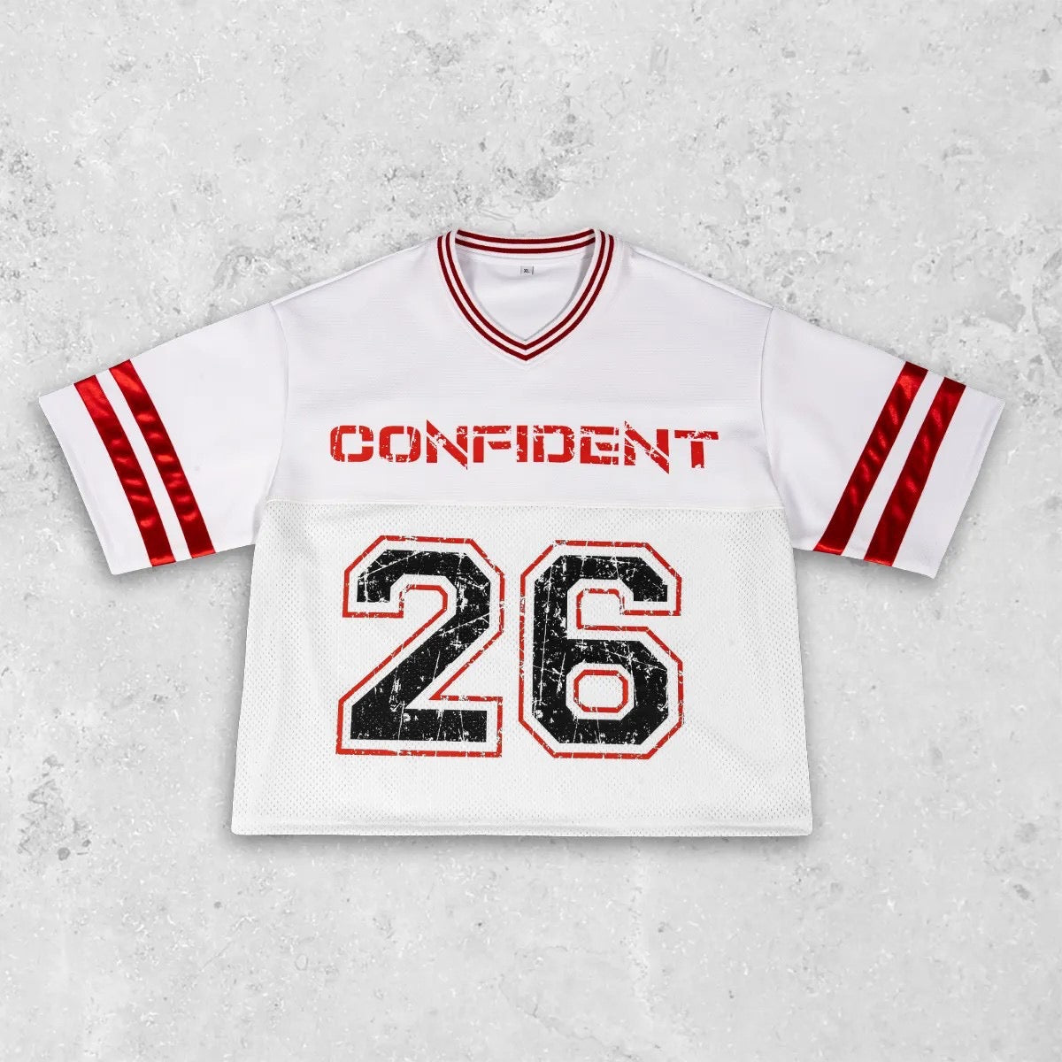 Men's Wear | Short-Sleeve, Wide-Leg American Retro Mesh Jersey/T-Shirt, High-Quality Trendy Color-Blocked Men's Short-Sleeve T-Shirt 103