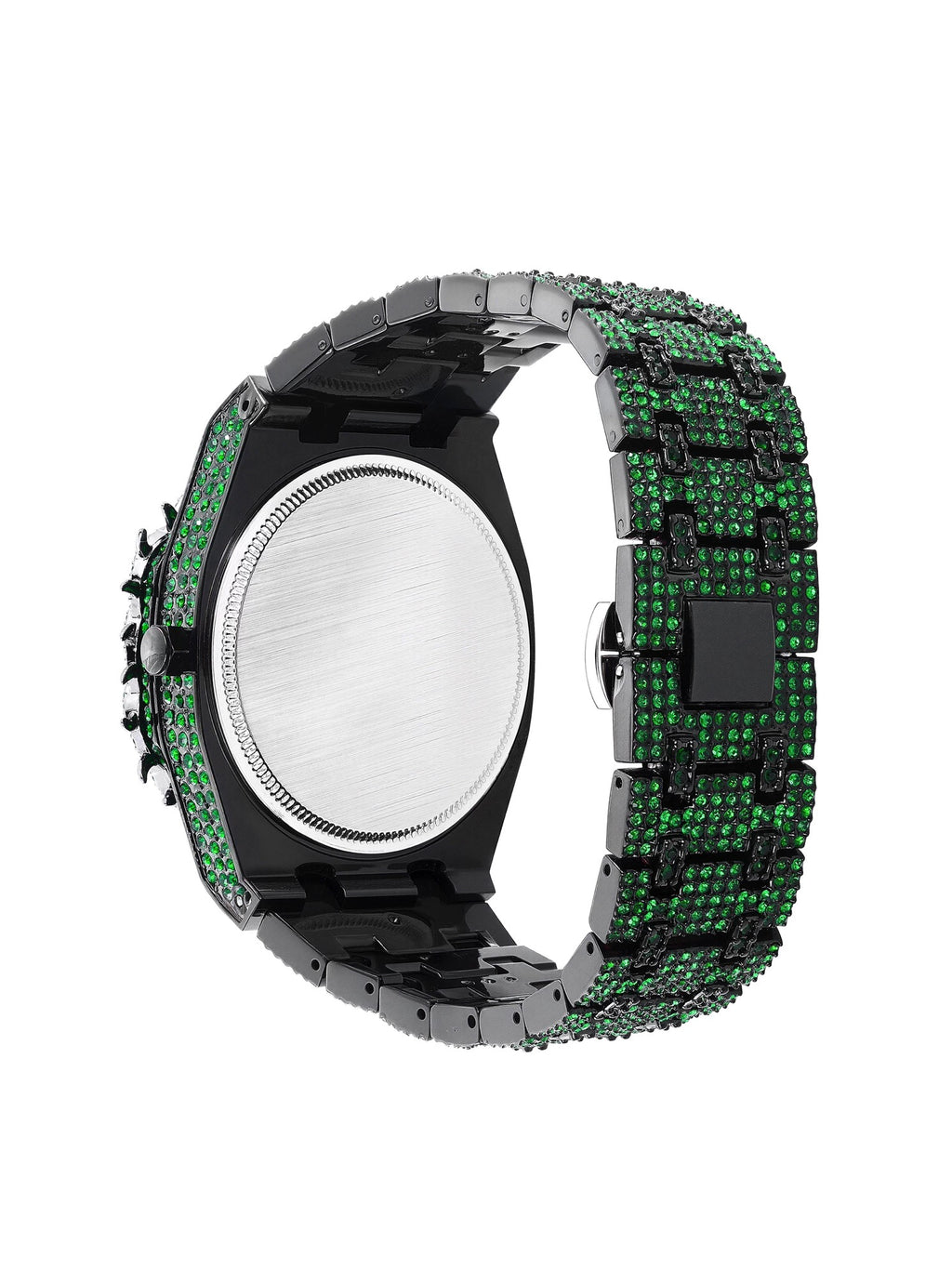 Diamond Thorn Crown Series Full Diamond Oak Watch - Hip Hop & American Style Heavy Industry Couple Watch 106