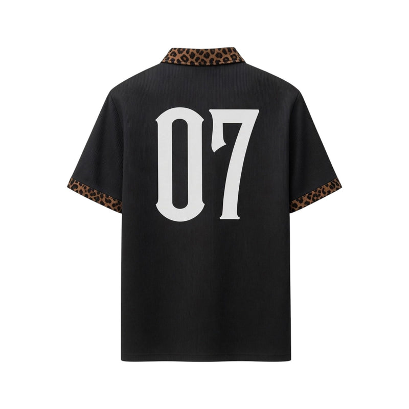 07 Leopard Collar Polo