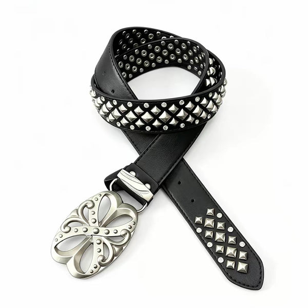 Studded Leather Belt