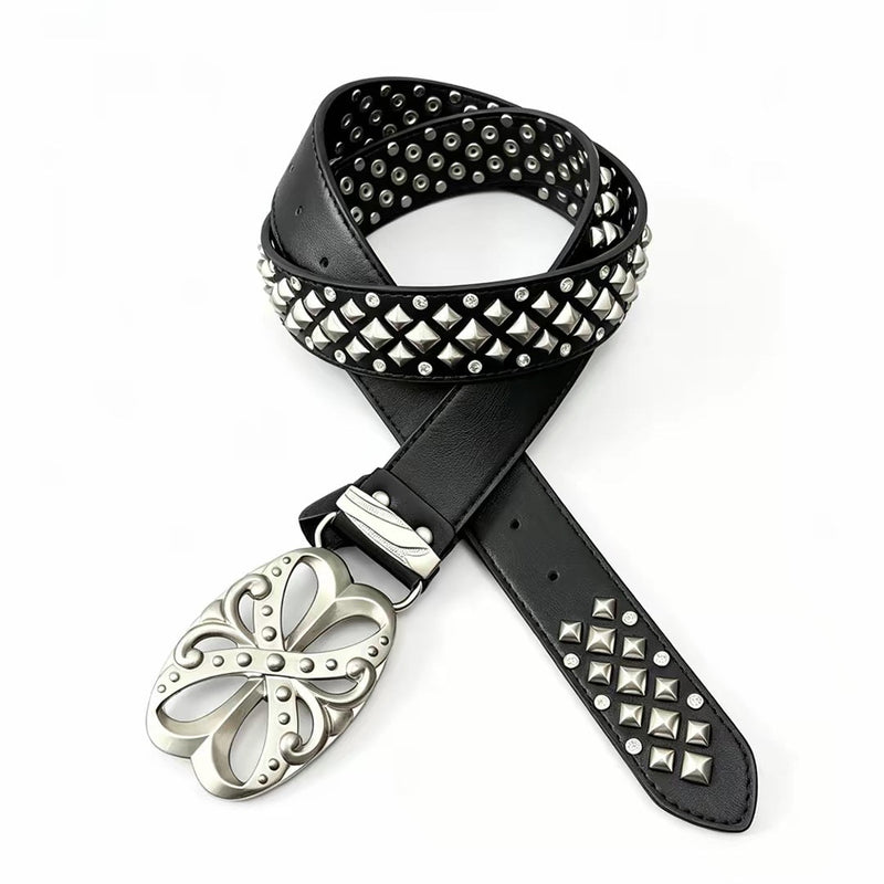 Studded Leather Belt