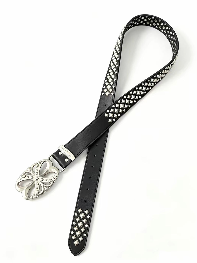 Studded Leather Belt